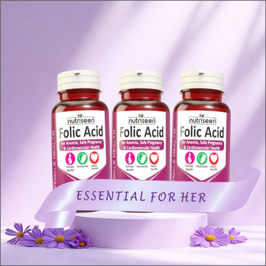 Essential for Her Pack : Buy 2 Folic Acid - Get 1 Folic Acid Free
